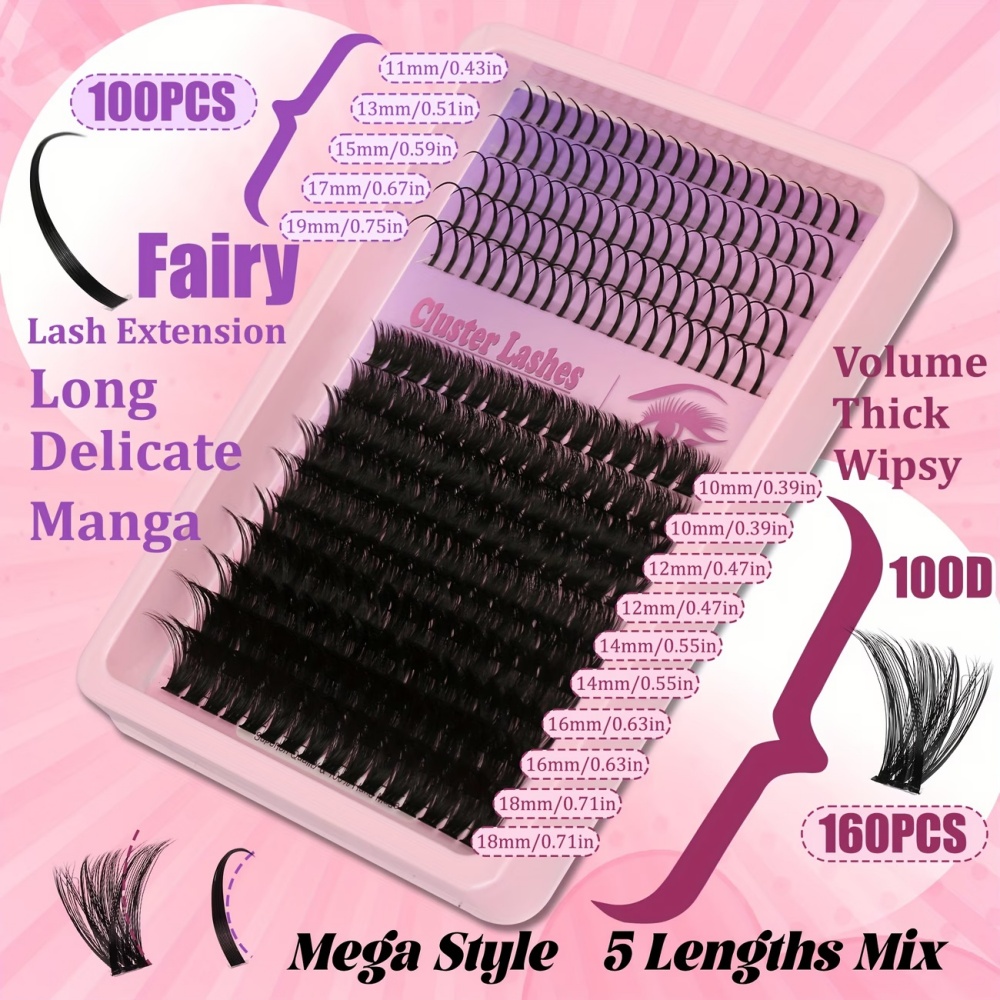 1 box of 100D Fairy Eyelash Cl - Eyelash Extension Model recensione e prezzo