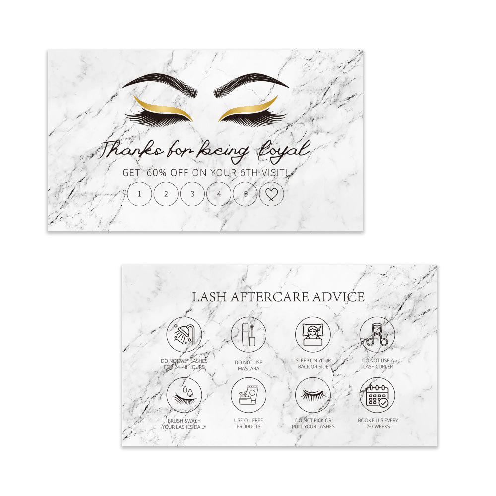 50pcs Shining Eyelash Business - Eyelash Extension Menu recensione e prezzo