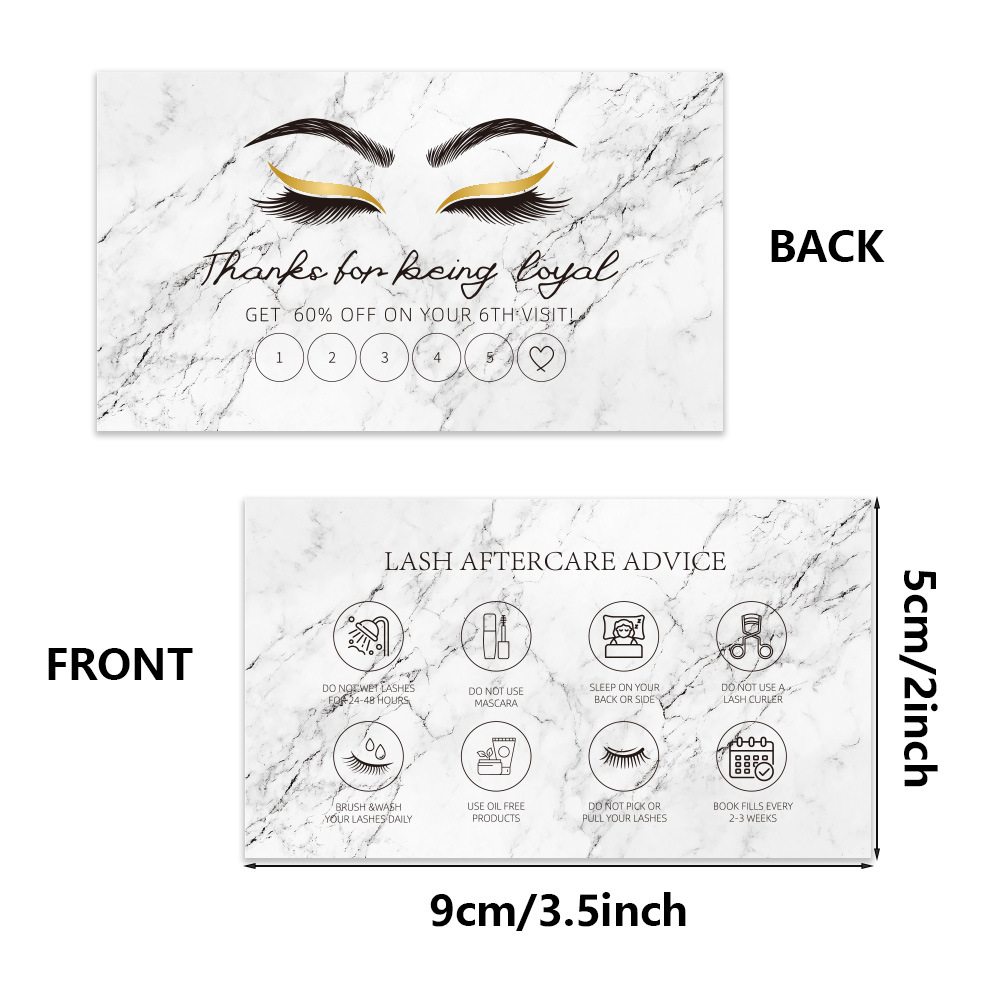 50pcs Shining Eyelash Business - Eyelash Extension Menu recensione e prezzo