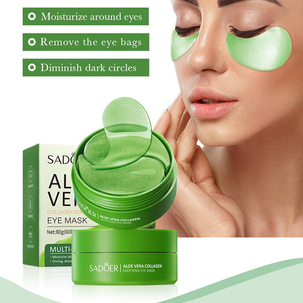 60pcs Aloe Vera Collagen Under - Eye Pad Collagen recensione e prezzo