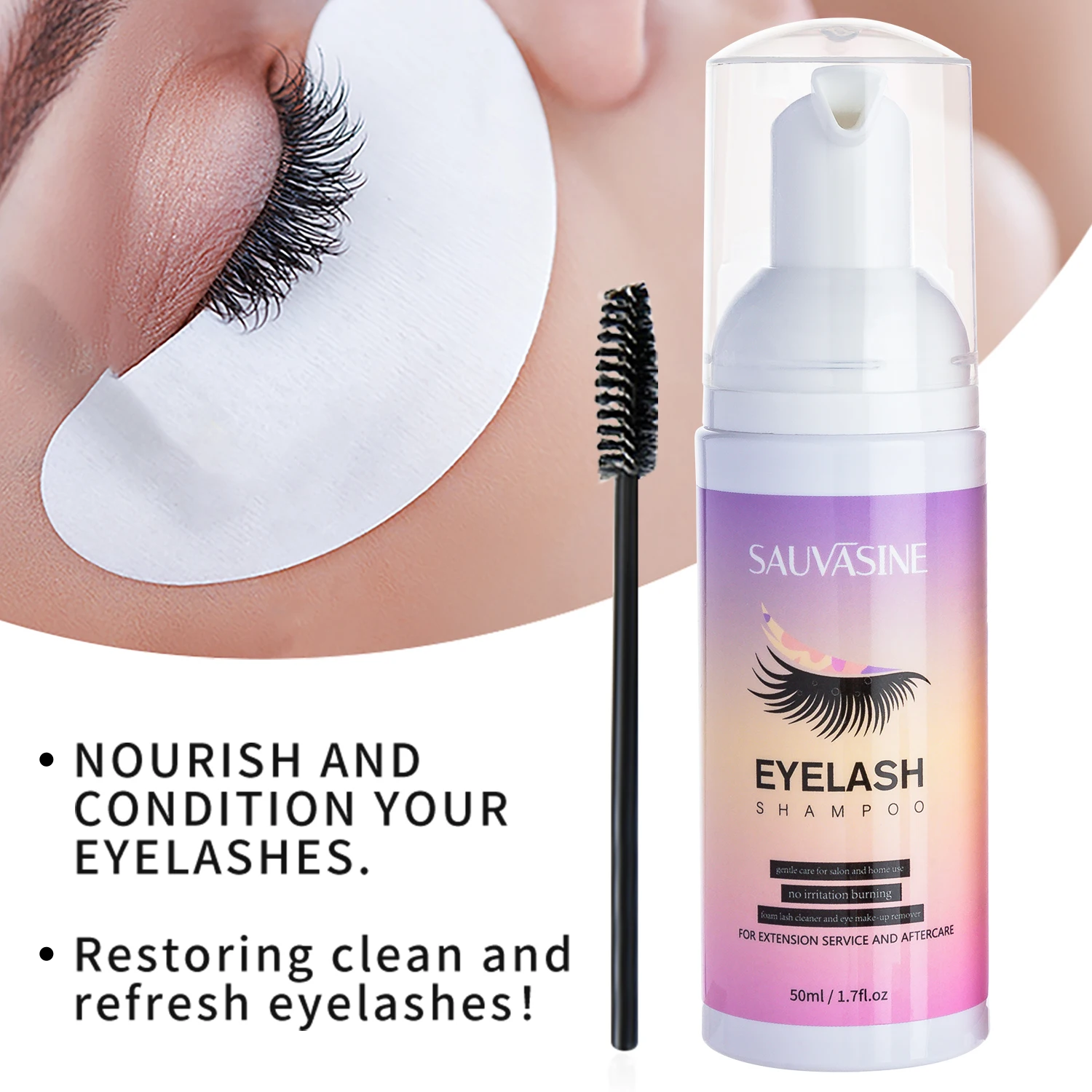 5/10PCS 50ML Eyelash Extension - Eyelash Extension Wash recensione e prezzo