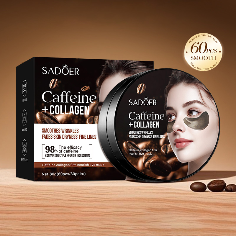 60pcs SADOER Caffeine Crystal  - Eye Pad Collagen recensione e prezzo