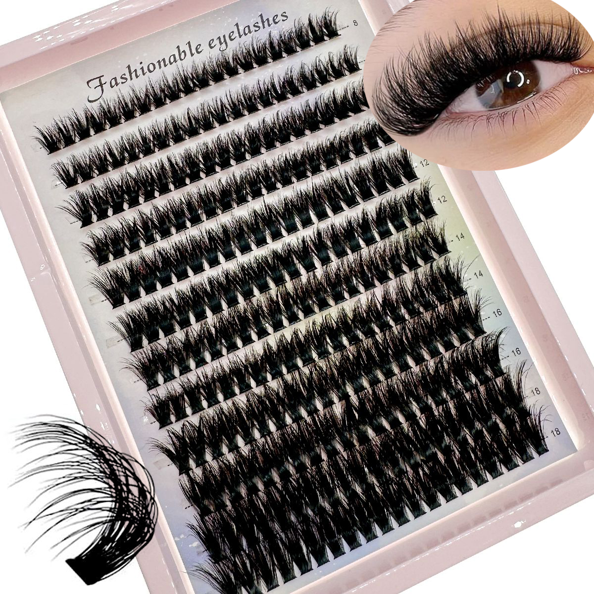 New 120/200/240Pcs D Fluffy Th - Eyelash Extension Model recensione e prezzo