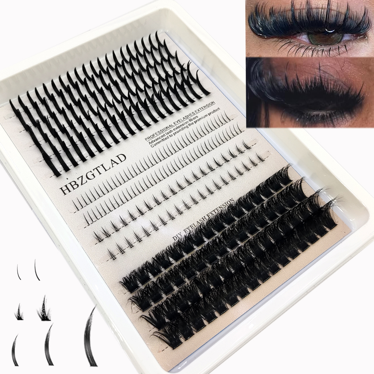 HBZGTLAD eyelash 80D/100D eyel - Eyelash Extension Model recensione e prezzo