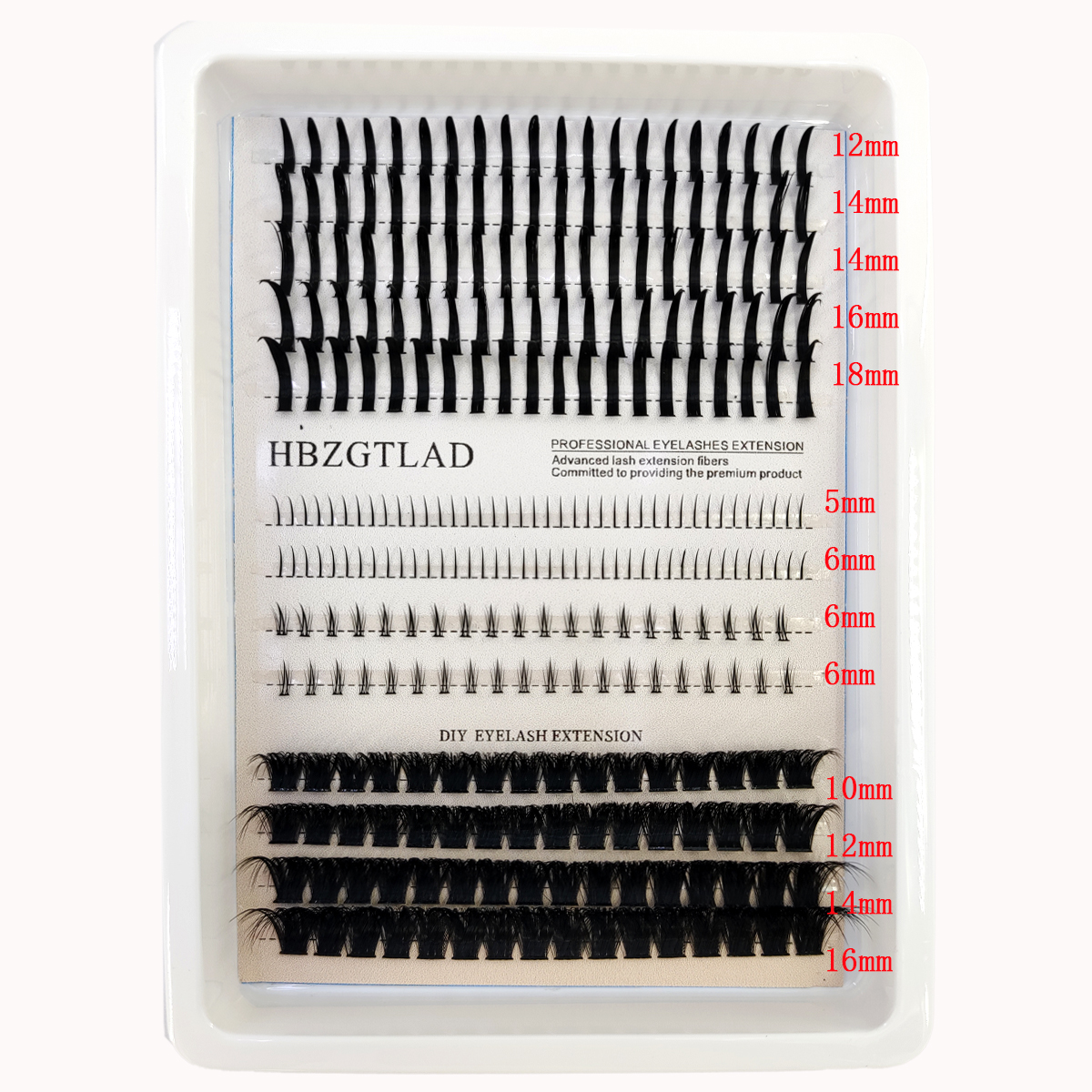 HBZGTLAD eyelash 80D/100D eyel - Eyelash Extension Model recensione e prezzo