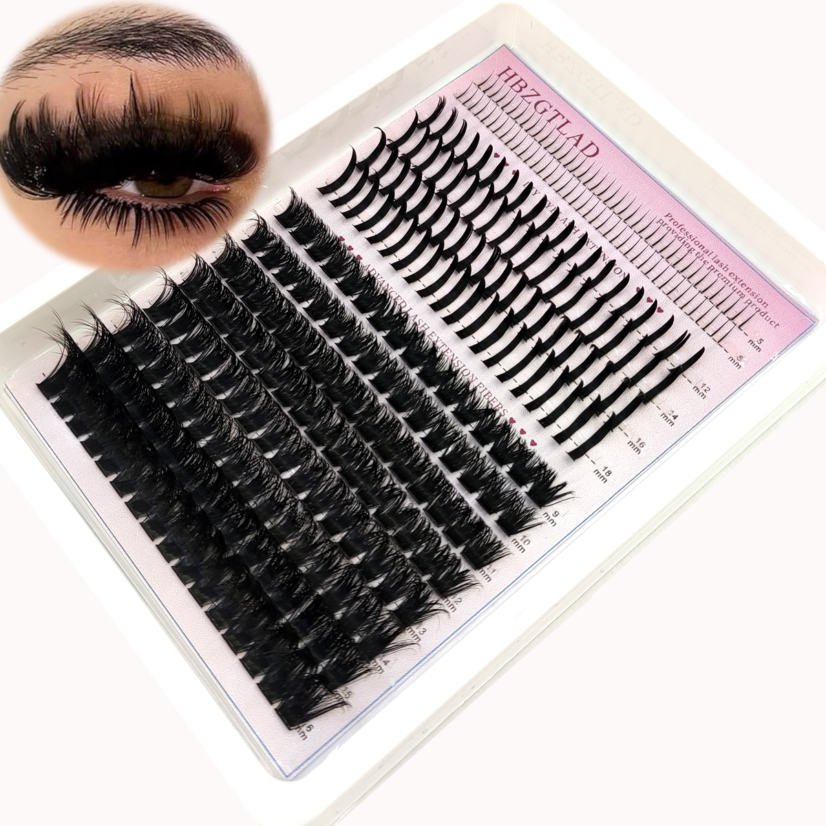 HBZGTLAD eyelash 80D/100D eyel - Eyelash Extension Model recensione e prezzo