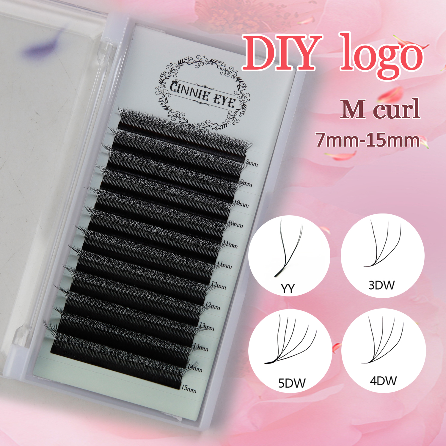 New 5DW M curl Eyelash Extensi - Eyelash Extension Yelix recensione e prezzo