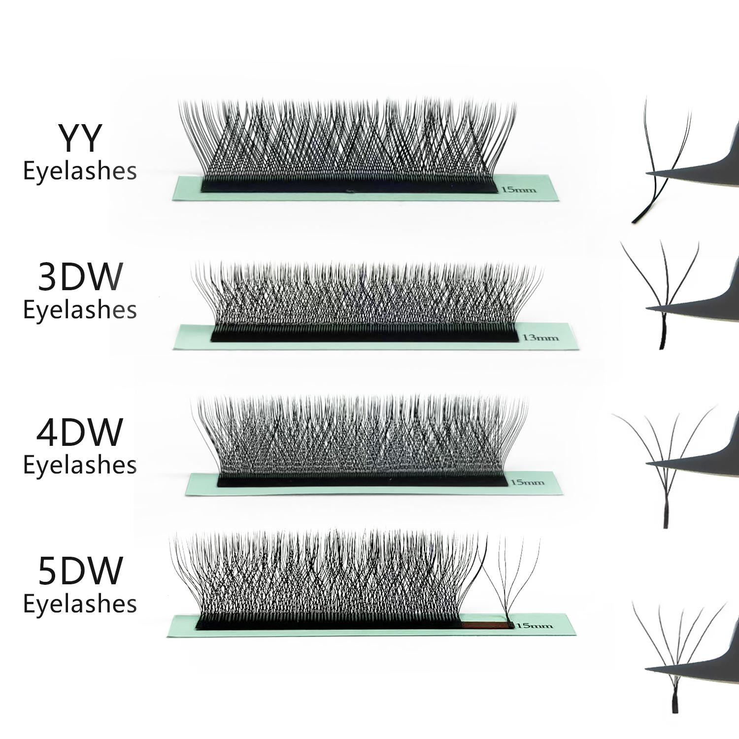 New 5DW M curl Eyelash Extensi - Eyelash Extension Yelix recensione e prezzo